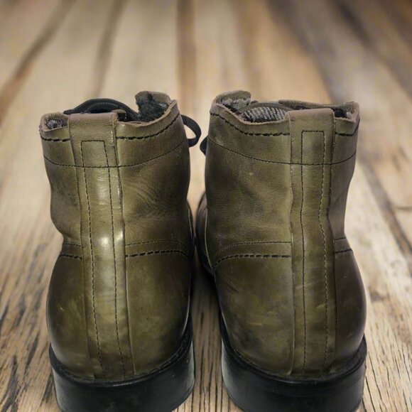 J.Shoes Men\'s Olive Green Leather Chukka Ankle Boots Size 11.5 main image 5